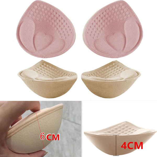 4CM/6CM Thick Bra Pads Thickened Bra Inserts Underwear Liner U-shaped  Beauty Back Wrap Bra Invisible Fake Breasts Chest Pads