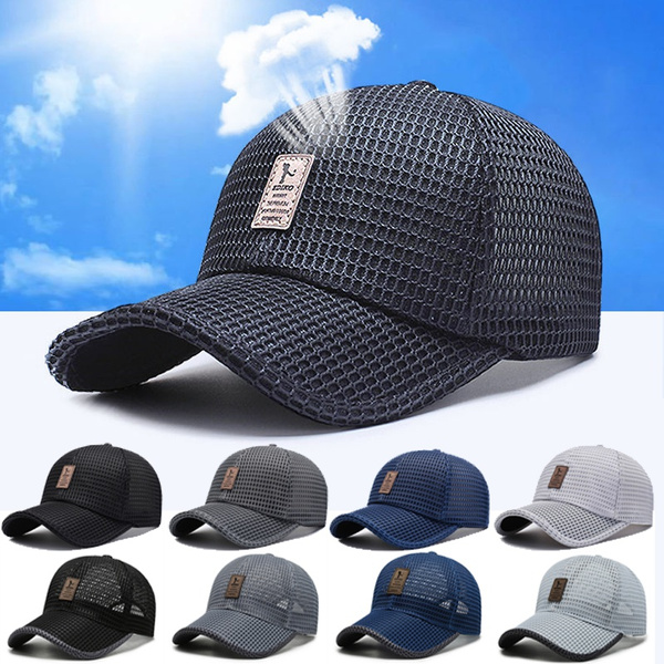 Summer Mesh Baseball Cap for Men Women Trucker Mesh Hat Baseball Hats  Outdoor Sports Running hat