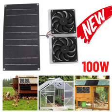 greenhouseshed, solarpowereddualfan, solarpanelfankit, Waterproof