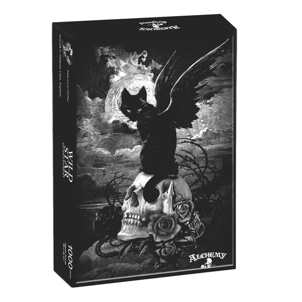 Nine Lives of Poe 1000 Piece Jigsaw Puzzles for Adults, Gothic Occult ...