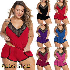 Plus Size, Lace, Spaghetti Strap, nightwear