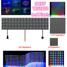 digitalindividuallyaddressablepanellight, 5v2812bflexibleledscreen, lights, 8x816x168x32pixelsflexibleledpanel