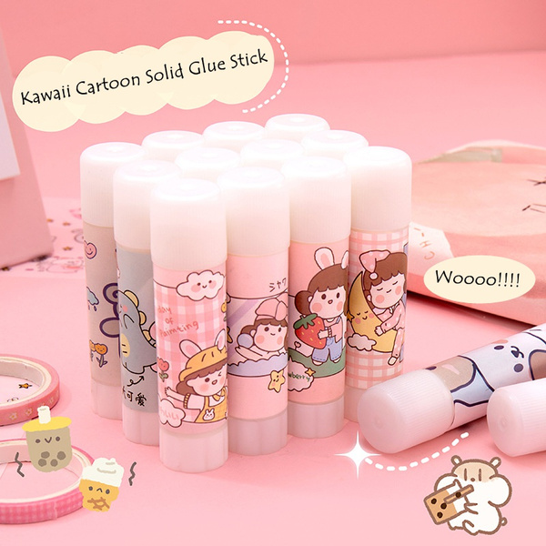 Solid Glues, Kawaii Cartoon Solid Glue Stick Strong Adhesives for ...