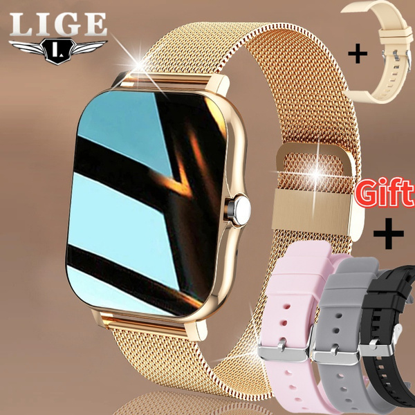 LIGE New Women Smart Watch Men 1.69