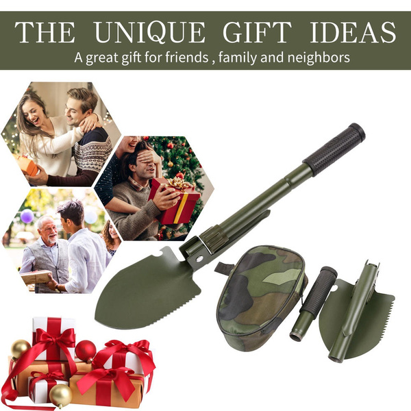 Folding Shovel Pick Saw Military Survival Multi-Function