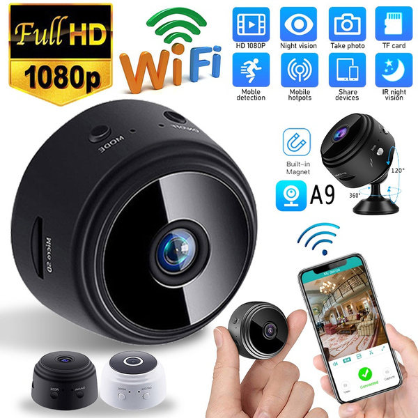 Hidden Spy Camera With Audio And Night Vision HD 1080P Mini Spy Camera Hidden WiFi Cam Wireless Small Nanny Cam W