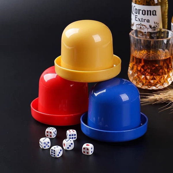 Dice Guessing Game Set Dice Cup Shaker With 6pcs 6 Sided Digital Dice
