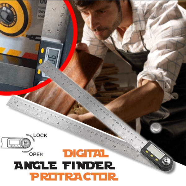Digital Angle Finder Protractor Digital Corner Ruler Stainless Steel