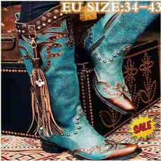 Plus Size, Zip, Winter Boot, Vintage