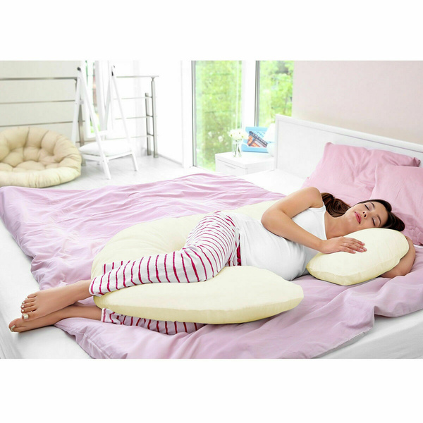 C Shape Total Body Pillow Pregnancy Maternity Comfort Support Cushion Sleep Wish