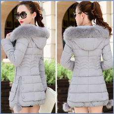 padded, hooded, Invierno, winter coat