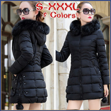 padded, hooded, Invierno, winter coat