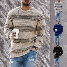 crewneck sweater, Round neck, Plus Size, Winter