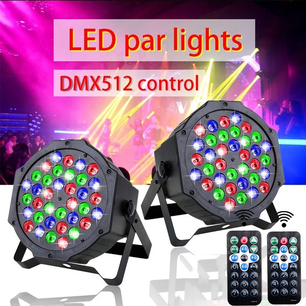 Par Led, Faro Led RGB 36W Con 36 Led Luci Colorate Con Comando