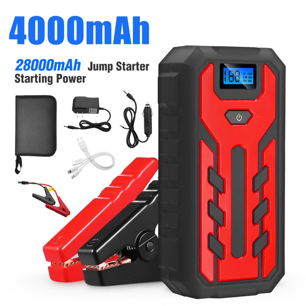 28000mah Portable Car Jump Starter Booster Jumper Box Power Bank