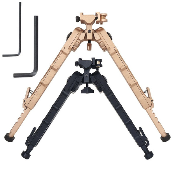Bipied Fusil V8 CYBERDAX CNC QD Picatinny Pliable 6.5-9.6 Pouces - Support Tactique Robuste
