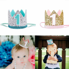 Shower, crown, babyheadband, 1stbirthdaygirl