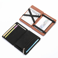 leather wallet, rfid, Magic, Credit Card Holder Wallet