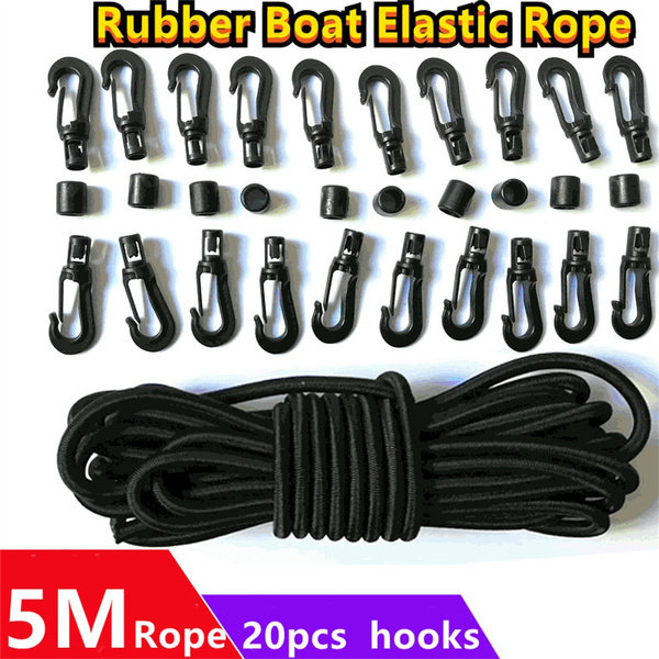 5m Elastic Bungee Cord Shock Cord Tethering Boat Kayak With 20