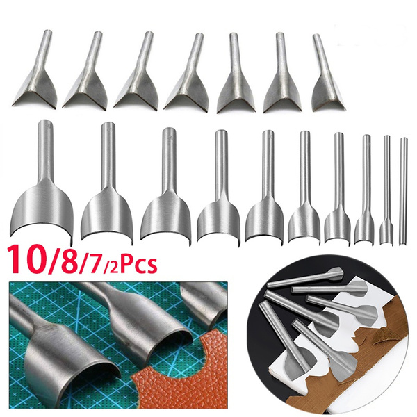 10Pcs/8/7/6/2pcs 5mm50mm Leather Punch Halfround Cutting Tool Belt