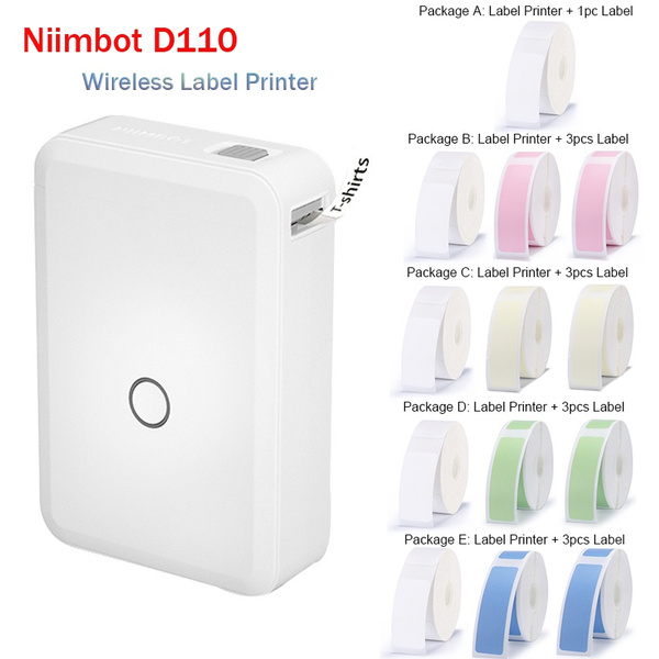 Niimbot D110 Wireless Label Printer Portable Pocket Handheld Printer  Thermal Price Label Sticker Marker Home Office Supplies