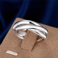 Couple Rings, dualcircle, inlaidring, Jewelry