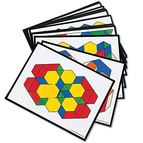 Learning Resources Intermediate Pattern Block Design Cards, Pattern ...