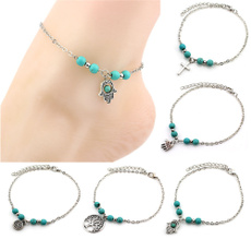 Turquoise, lovely, ankletchain, Chain