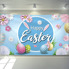 easterdecoration, Blues, partybanner, Colorful