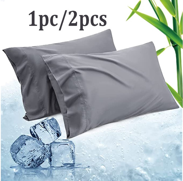 1pc/2pcs Cooling Pillow Case Viscose From Bamboo Pillow Cases Standard