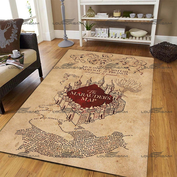 Square Flannel Decorative Rugs for Kids Room Magic Rugs Living Area