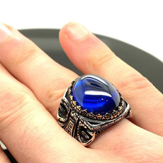 Couple Rings, Blues, wedding ring, 925 silver rings