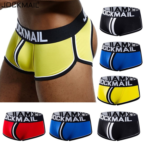 JOCKMAIL Cool Summer Mens Boxer Briefs Trunks Sports Covered Waistband  Boxer Briefs U Pouch Cotton Soft Comfortable Breathable Underwear Yoga  Athletic Shorts