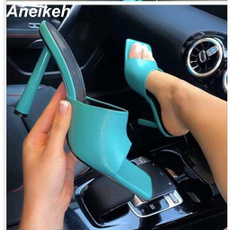 Womens Shoes, aneikeh, High Heel, Slippers