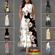 Summer, long skirt, Fashion, shirtdresse