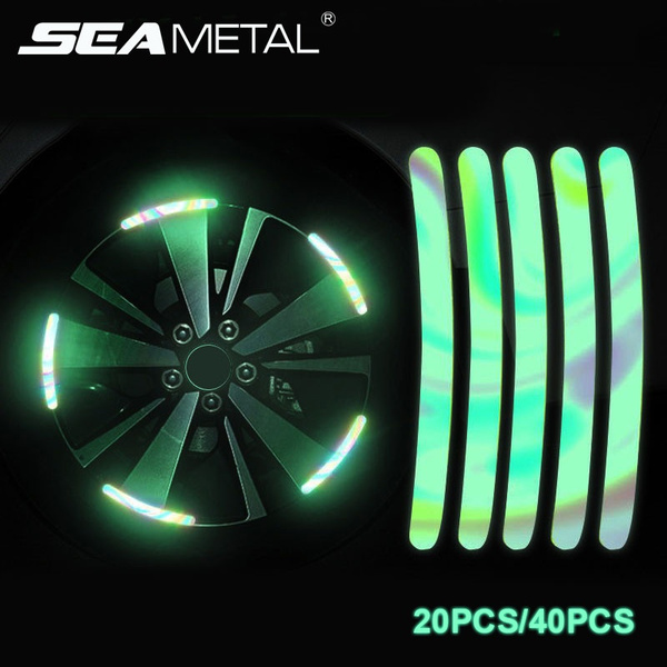 reflective car wheel rim stickers