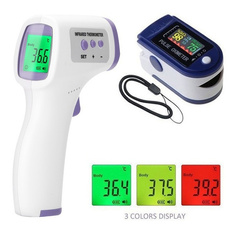 oximeter, foreheadthermometer, lcd, bloodoxygenmeterfinger