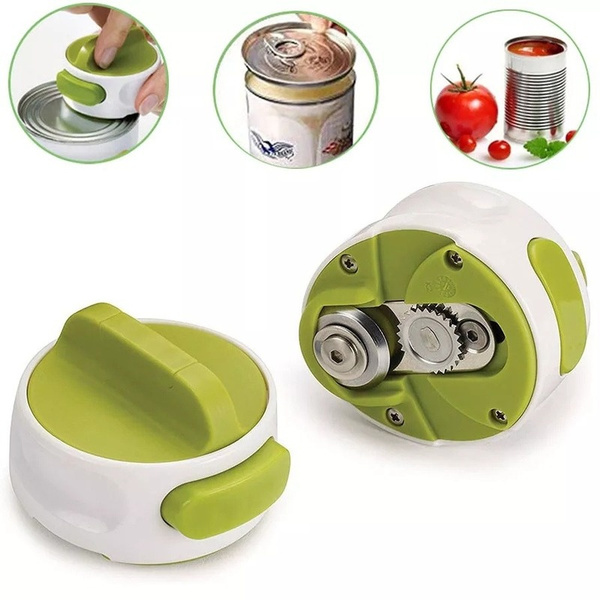 Portable Manual Can Opener Beer Can-Do Compact Mini Can Opener Kitchen  Gadgets Tool Easy Twist Release Safety Open Jar