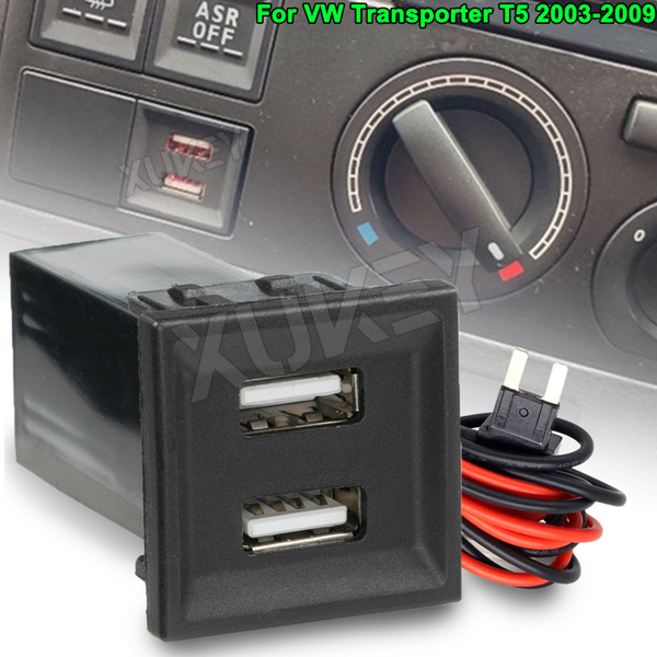 Caricabatterie compatto con doppia uscita usb 5 v - 48 a max - 24 w max - nero