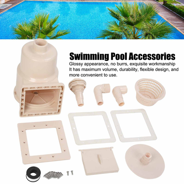 Pool Skimmer Swimming Pool Skimmer, 1.5in Small Drain Pool Drainage Skimmer Swimming Pool