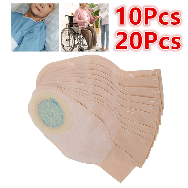 Ostomy Bag With Sealing Clip, One‑Piece Colostomy Bags, Disposable