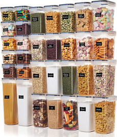 Kitchen & Dining, 32pcsfoodstoragecontainersset, Cereal, airtightfoodstoragecontainersset
