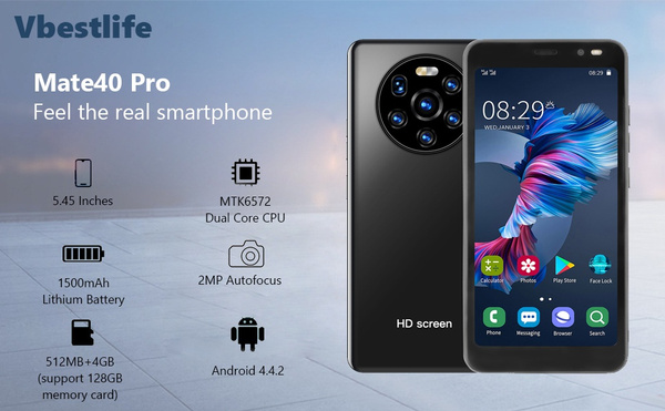 High Definition Camera LANDVO Mate40 Pro 5.45in HD Full Screen 512MB+4GB  Dual-core Dual Card Smart Phone 1500mAh Battery