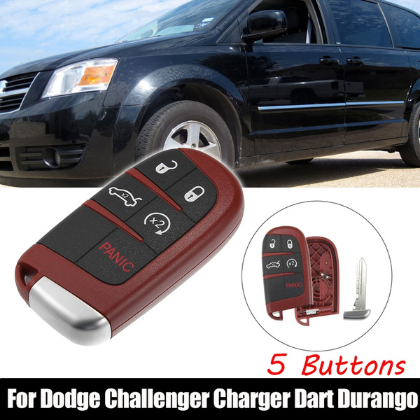 4-Button Keyless Entry Remote Key Fob – For 2013 Dodge Challenger – Uncut Blade, FCC IYZ-C01C