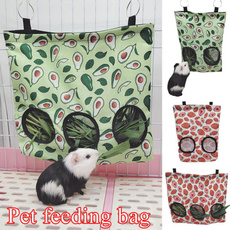 foodorgnizer, feedersackholder, hangingpouch, rabbitfeedingbag