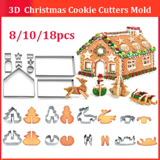 Kit, Holiday, gingerbreadhousemould, metalcookiecutter