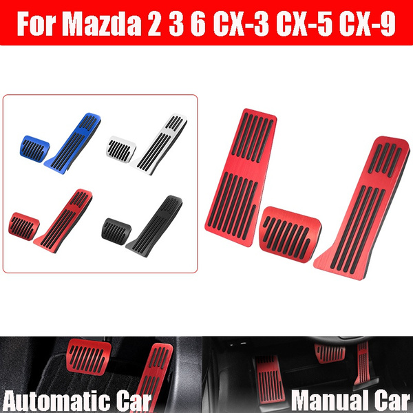 XITER No-Drill Anti-Slip Aluminum Pedal Covers For BMW 1-7 Series, X3-X7 – Gas & Brake Pedal Set, Blue