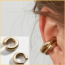 Beautiful, earcuffearring, Jewelry, gold
