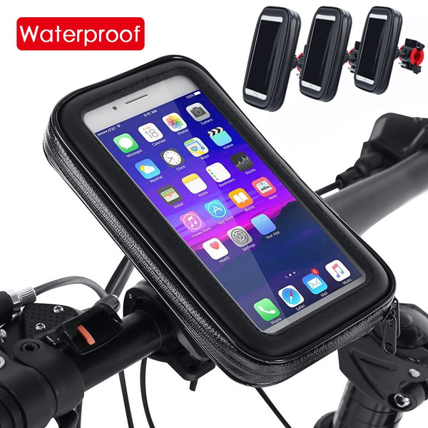 Waterproof Bicycle Phone Holder Motorcycle Bike Handlebar Phone Case Bag for iPhone 12 Pro Max