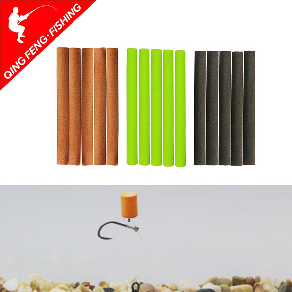5Pcs 8mm Cylinder Foam Rig Foam Sticks Hair Rig Floating Carp Fishing Fly Tying EVA Parachute